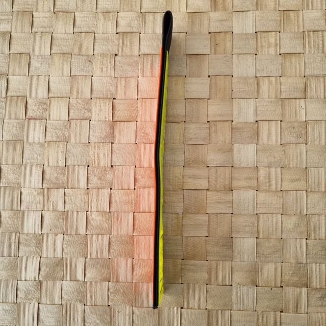 Huvudbild Reflexflärp Längd 15 cm Bredd 25 mm Röd/gul Resårögla ca 27 mm 