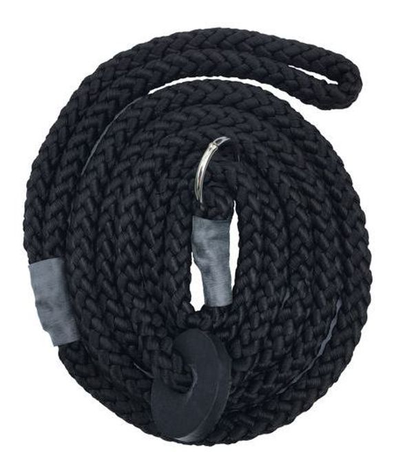Huvudbild Retrieverkoppel Nylon Svart Längd ca 120 cm Diameter 8 mm