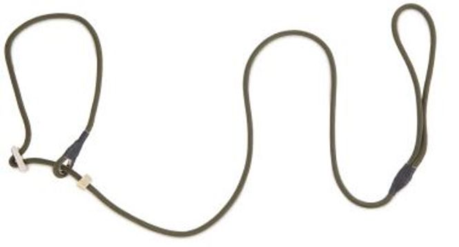 Huvudbild Retrieverkoppel Nylon Khaki Horn stopp 2 st Längd ca 130 cm Diameter 6 mm
