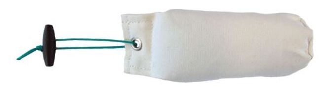 Huvudbild Tygdummy Ca 250 g Vit Plasthandtag Totallängd utan handtag ca 19 cm Diameter ca 6 cm
