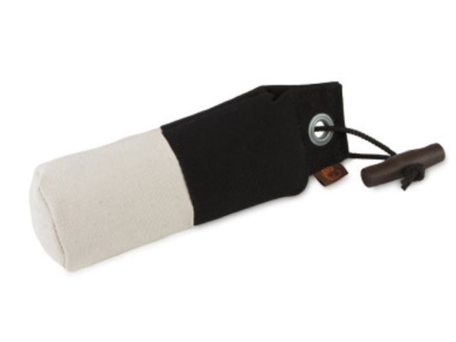 Huvudbild Tygdummy Ca 500 g Svart/vit Plasthandtag Totallängd utan handtag ca 25,5 cm Diameter ca 7 cm